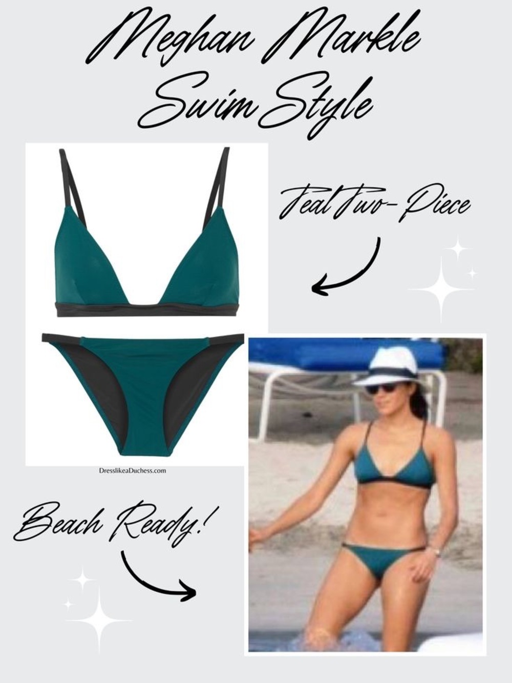 Solid & Striped Bikini Set